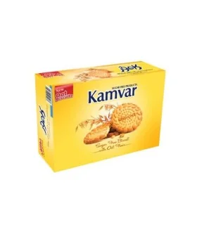 بیسکوئیت جو دوسر بدون قند کامور 450 گرم