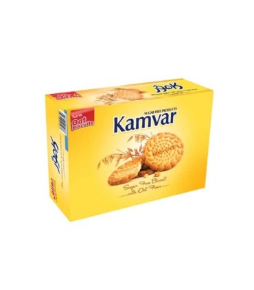 بیسکوئیت جو دوسر بدون قند کامور 450 گرم