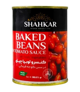 کنسرو لوبیا چیتی شاهکار 380 گرمی