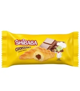 نان کروسان کاکائویی 50 گرم شیبابا