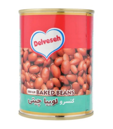 کنسرو لوبیا چیتی 380 گرم دلوسه