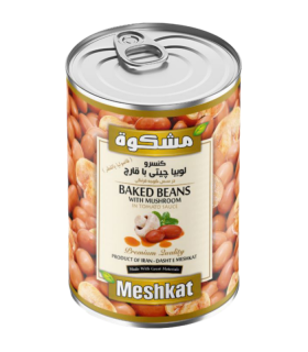 کنسرو لوبیا چیتی با قارچ مشکوة