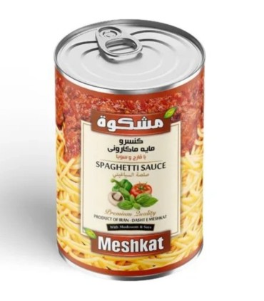 کنسرو مایع ماکارونی و لازانیا مشکوة