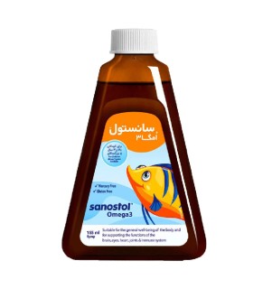 شربت سانستول امگا3 حجم 155 میلی
