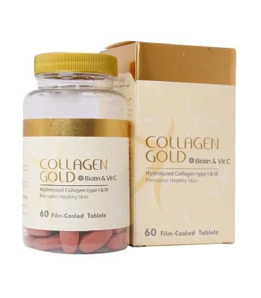 قرص کلاژن گلد بیوتین و ویتامین C آدریان 60 عدد