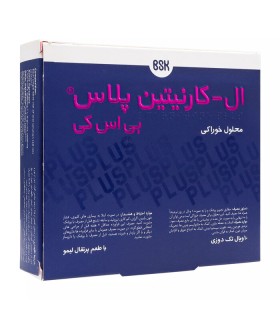 ویال خوراکی ال کارنیتین پلاس بنیان سلامت کسری (BSK) با طعم پرتقال بسته 10 عددی