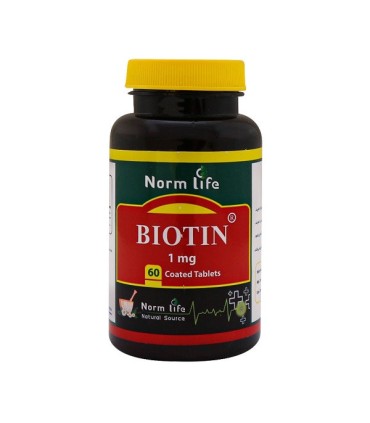 قرص بیوتین 1 میلی گرم نورم لایف 60 عدد