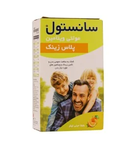 شربت مولتی ویتامین سانستول پلاس زینک 155 میلی لیتر