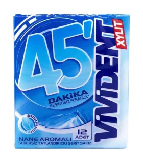 آدامس ویویدنت استورمینگ|vivident storming نعناعی 45 دقیقه بسته 12 عددی