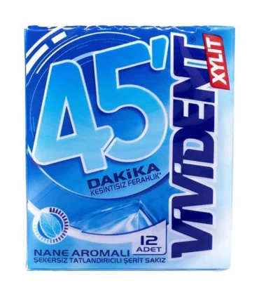 آدامس ویویدنت استورمینگ|vivident storming نعناعی 45 دقیقه بسته 12 عددی