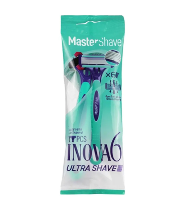 خودتراش زنانه 6 لبه مستر شیو مدل Inova 6 بسته 1 عددی|Master shave