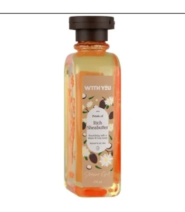 شامپو بدن مناسب برای پوست خشک ویت یو |with you حجم250 میل