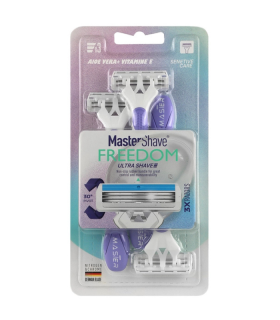 خودتراش مسترشِیو مدل Freedom بسته 3 عددی_Master shave