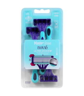 خودتراش مستر شیو مدل INOVA 6 بسته 3 عددی_Master shave