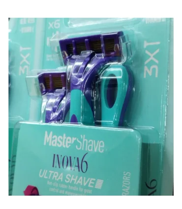 خودتراش مستر شیو مدل INOVA 6 بسته 3 عددی_Master shave