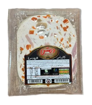 کالباس قارچ و مرغ 60 درصد دمس