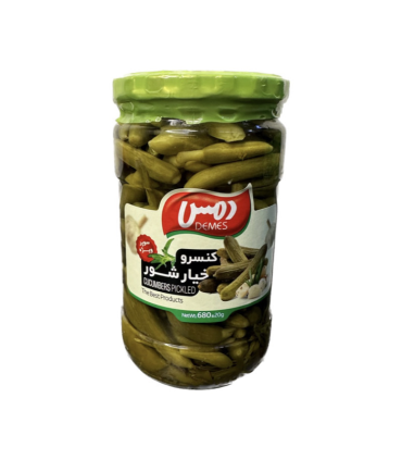 خیارشورسوپر ویژه دمس-680 گرم