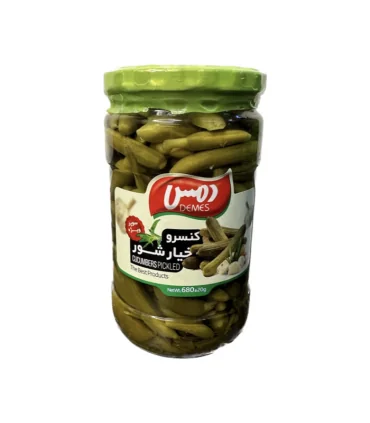 خیارشورسوپر ویژه دمس-680 گرم