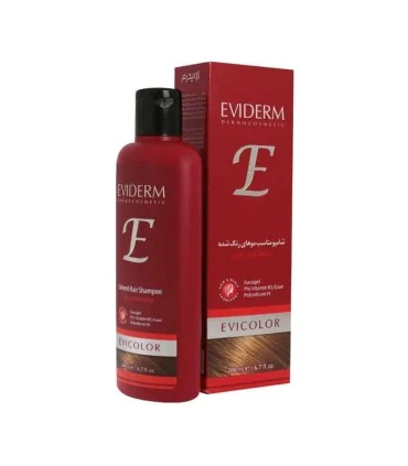 شامپو اویکالر مناسب موهای رنگ شده اویدرم - Eviderm