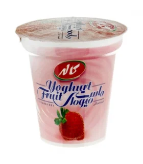 ماست میوه‌ای توت ‌فرنگی 450 گرمی کاله‌-CALLE