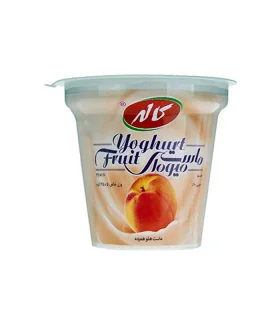 ماست میوه‌ای هلو 125 گرمی کاله‌-CALLE