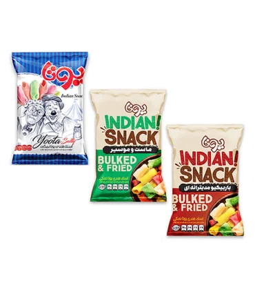 پفک هندی ماست و موسیر یوتا 80 گرم -indian snack