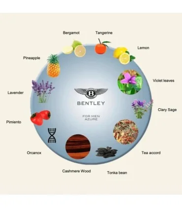 ادکلن ادو تویلت مردانه بنتلی مدل For Men Azure حجم 100 میلی لیتر
