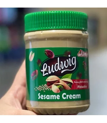 کرم کنجد لودویگ پسته ای 350 گرم
