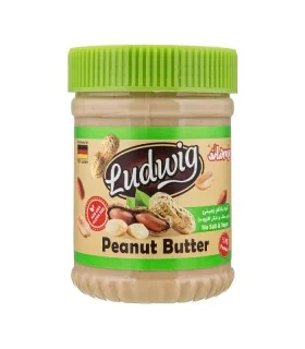 کره بادام زمینی بدون شکر و نمک افزوده لودویگ 350 گرمی دراژه