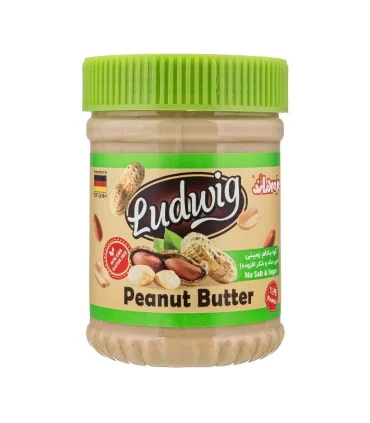 کره بادام زمینی بدون شکر و نمک افزوده لودویگ 350 گرمی دراژه