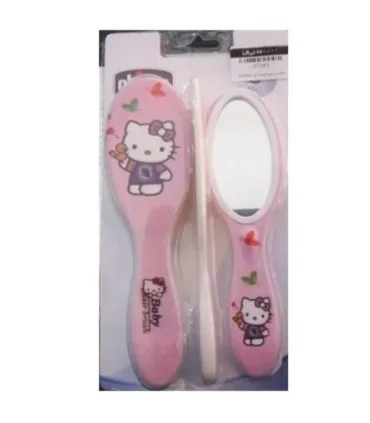 ست شانه و برس بچگانه مدل 021 با آینه-1