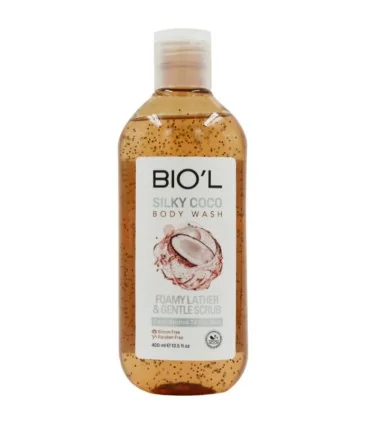 شامپو بدن راحیه نارگیل مناسب پوست چرب و معمولی بیول 400 میل_BIO'L