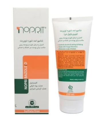 شامپو مو ضد شوره قوی مناسب پوست خشک و حساس نوپریت 200 میل-Noprit