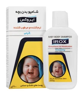 شامپو بدن بچه مناسب پوست های خشک و حساس ایروکس 200 میل_IROX