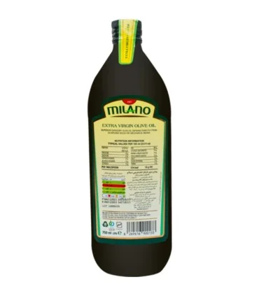 روغن زیتون خوراکی و سرخ کردنی بت 750 گرم میلانو_Milano