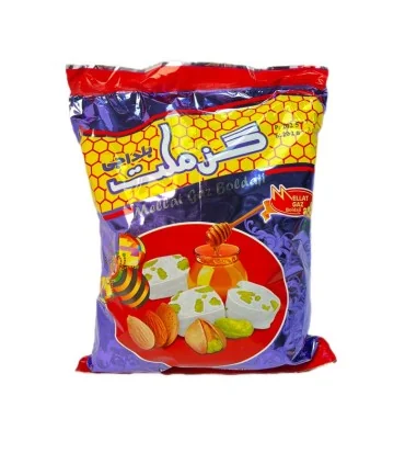 گز 28% مغز پسته و بادام پاکتی ملت